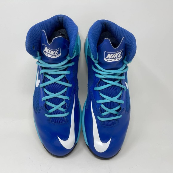 Nike Prime Hype DF Basketball Sneakers Mens 9 1/2 Blue White 3052 L.5.6 - Picture 11 of 13